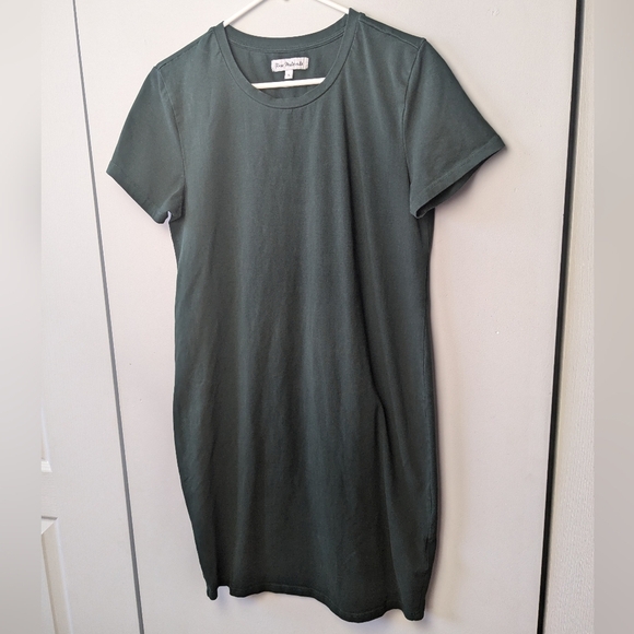 ROSE MATERNITÉ T-shirt Dress Green Color Size Large In GREAT Used Condition - Picture 3 of 9